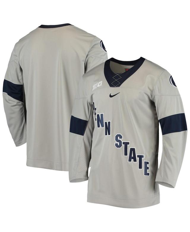 Mens Gray Penn State Nittany Lions Replica Hockey Jersey - Gray Product Image