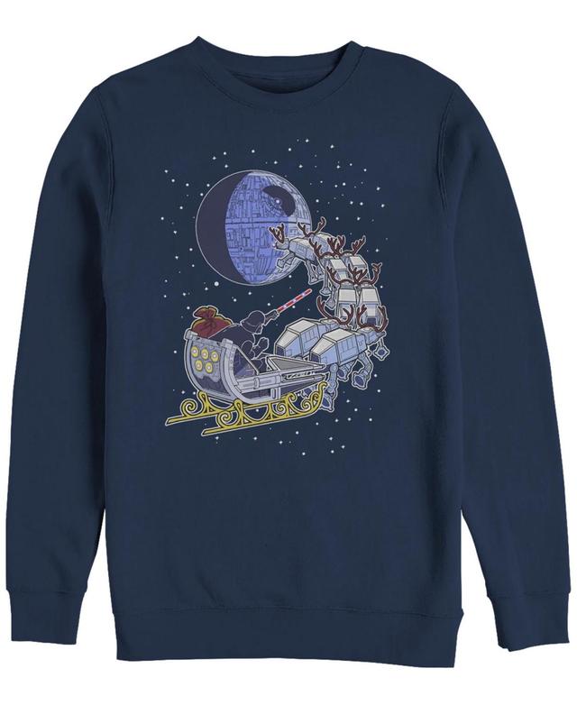 Fifth Sun Mens Star Wars Vader Sleigh Crew Fleece Pullover Product Image