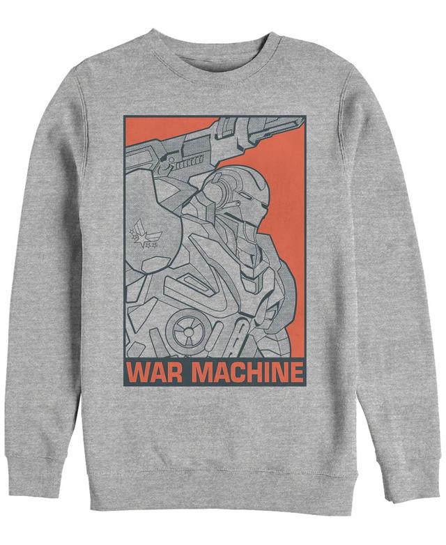 Marvel Mens Avengers Endgame War Machine Pop Art Poster, Crewneck Fleece Product Image