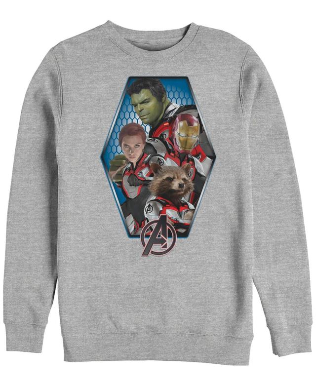 Mens Marvel Avengers Endgame Group Pose Sweatshirt Athletic Grey Product Image