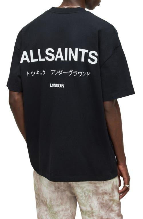 AllSaints Underground Oversize Graphic T-Shirt Product Image