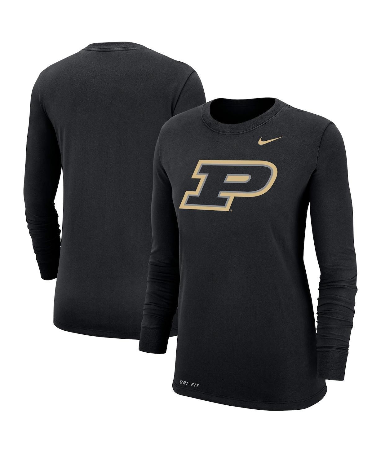 Womens Nike Purdue Boilermakers Logo Performance Long Sleeve T-Shirt Product Image