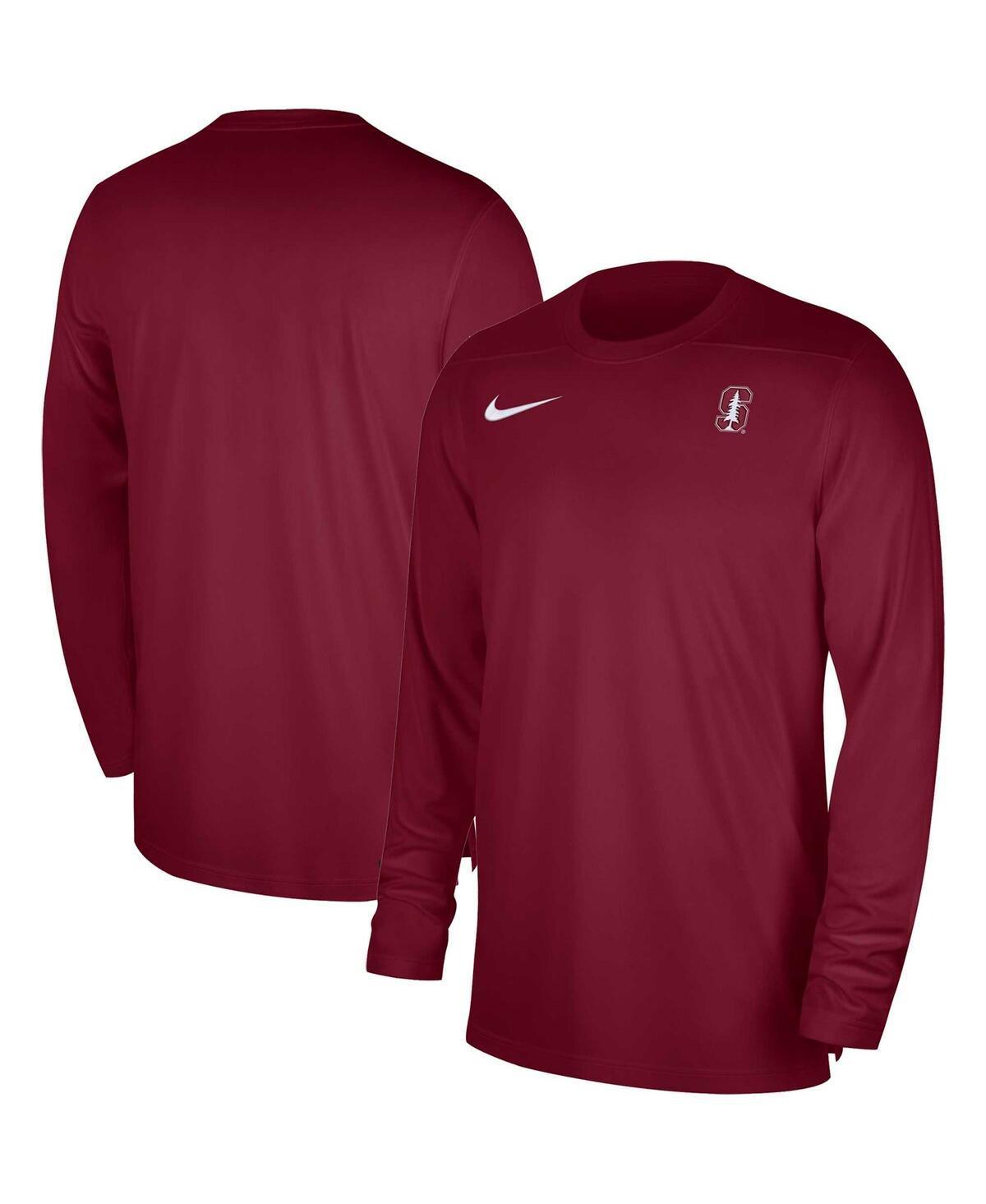 Mens Nike Cardinal Stanford Cardinal 2023 Sideline Coaches Long Sleeve Performance Top Product Image