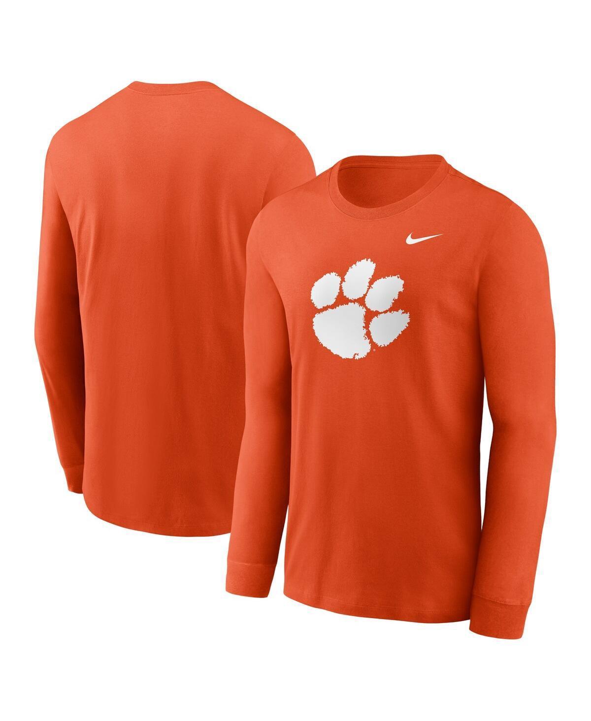 Mens Nike Clemson Tigers Primary Logo Long Sleeve T-Shirt Product Image