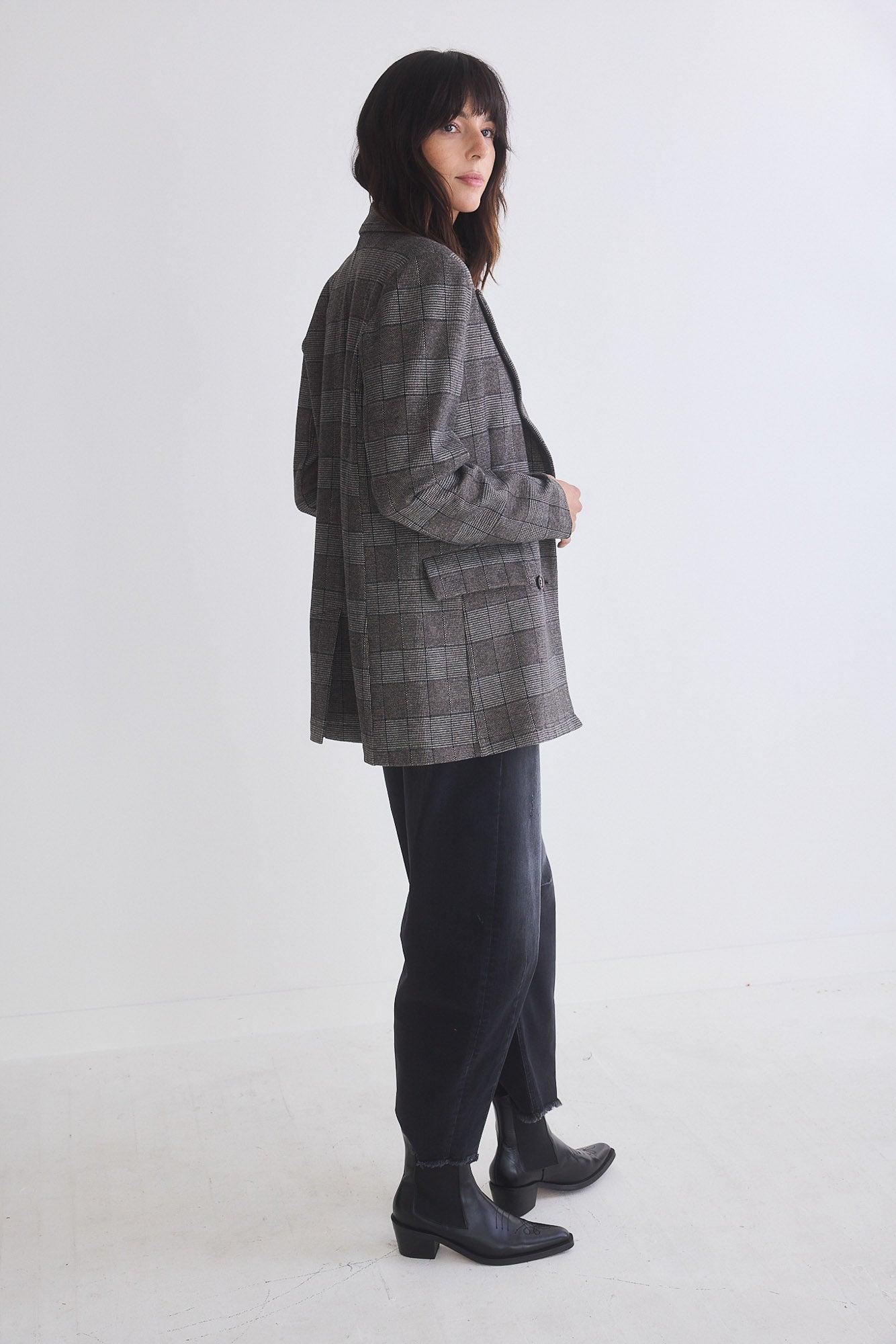 On the Clock Plaid Blazer Product Image