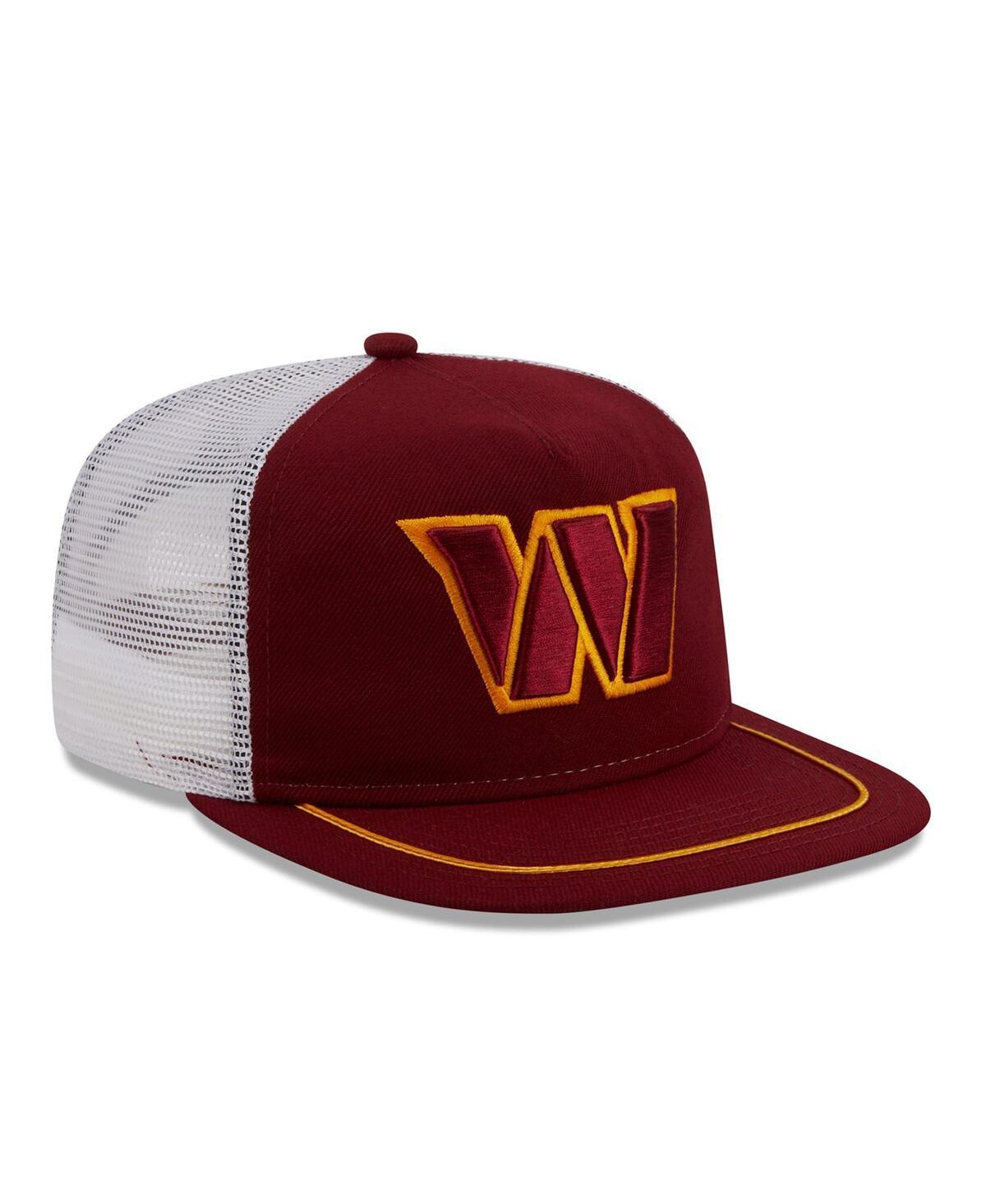 Mens New Era Burgundy/White Washington Commanders Original Classic Golfer Adjustable Hat Product Image