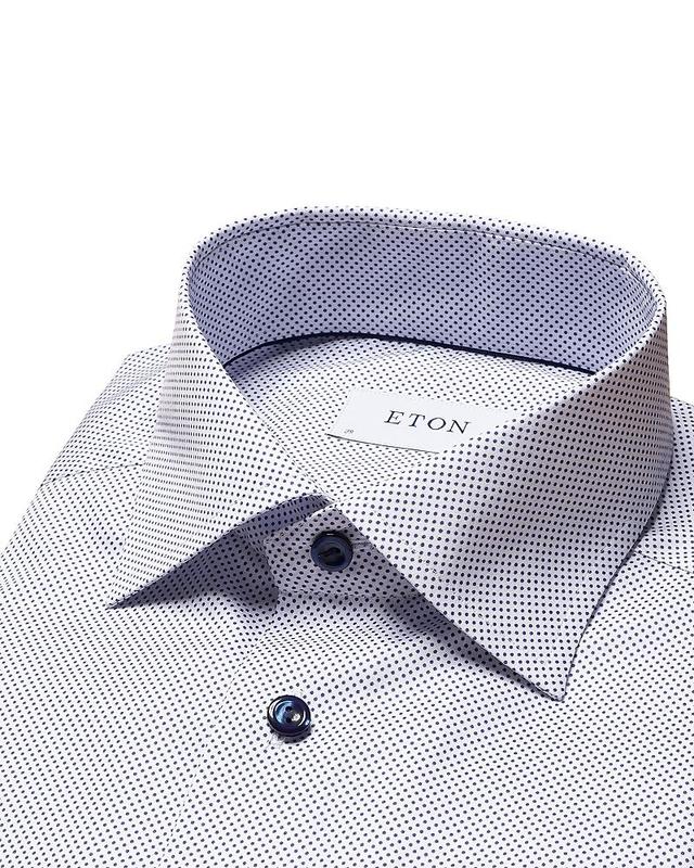 Eton Slim Fit Dot Dress Shirt Product Image