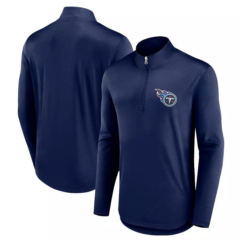 Mens Fanatics Navy New England Patriots Quarterback Quarter-Zip Top Product Image