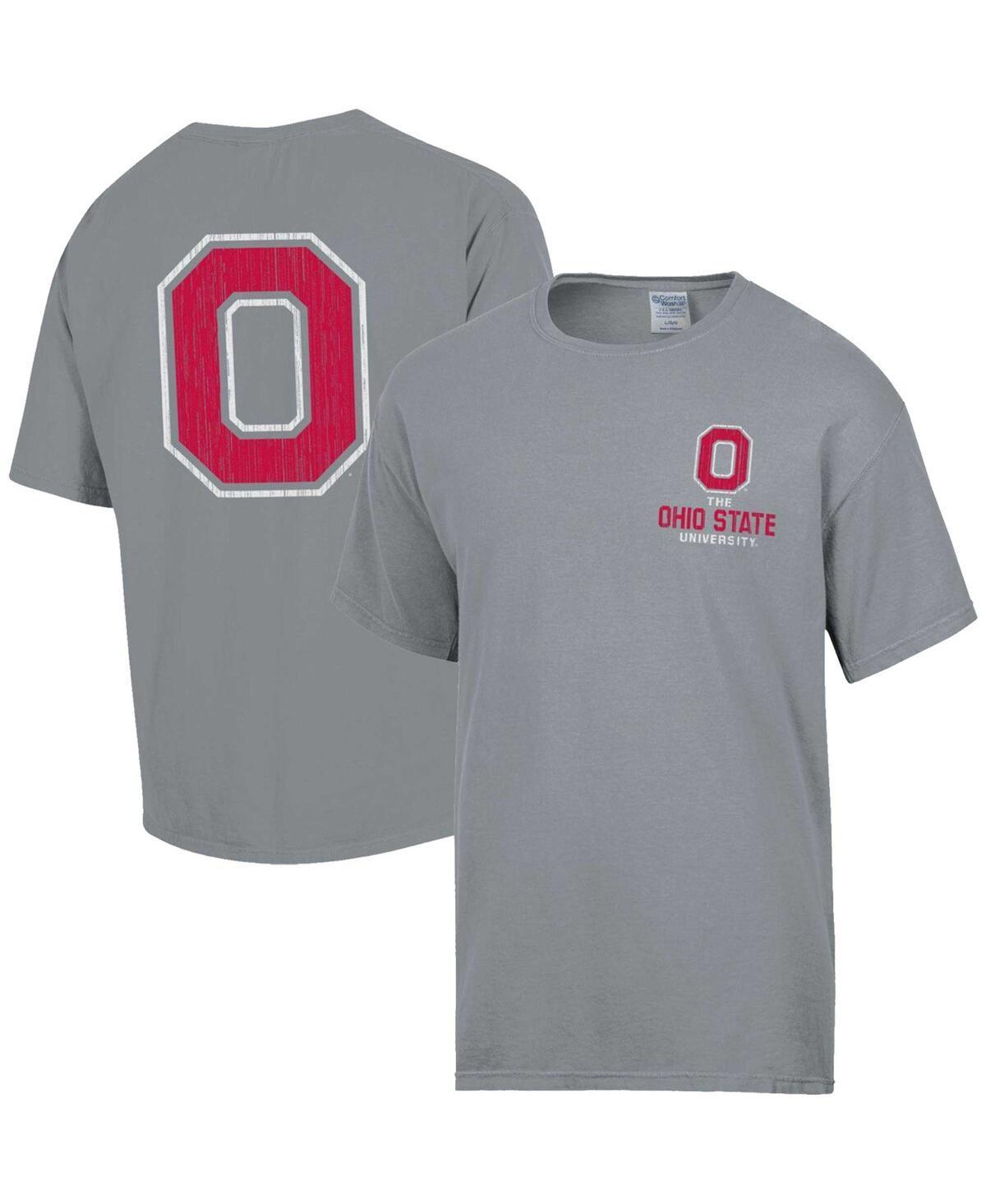 Mens Comfort Wash Graphite Ohio State Buckeyes Vintage Logo T-Shirt Product Image