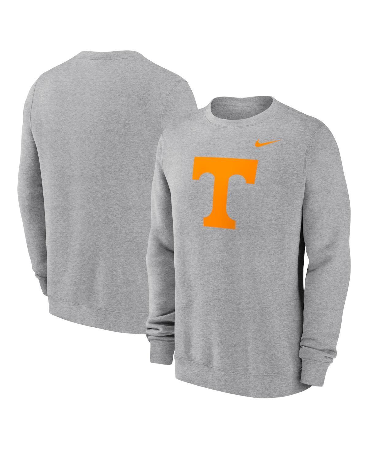 NIKE Men's Heather Gray Tennessee Volunteers Primetime Evergreen Fleece Pullover Sweatshirt Product Image