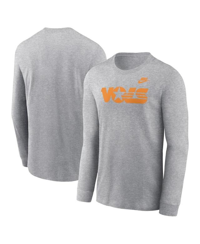 Nike Mens Heather Gray Tennessee Volunteers Legacy Primary Logo Long Sleeve T-Shirt Product Image