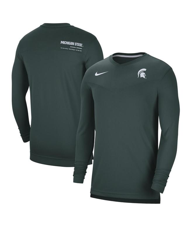 Mens Nike Michigan State Spartans 2022 Coach Performance Long Sleeve V-Neck T-Shirt Product Image