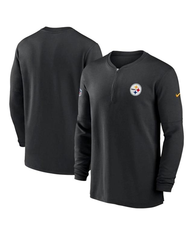 NIKE Men's  Black Las Vegas Raiders 2023 Sideline Performance Long Sleeve Quarter-zip Top Product Image