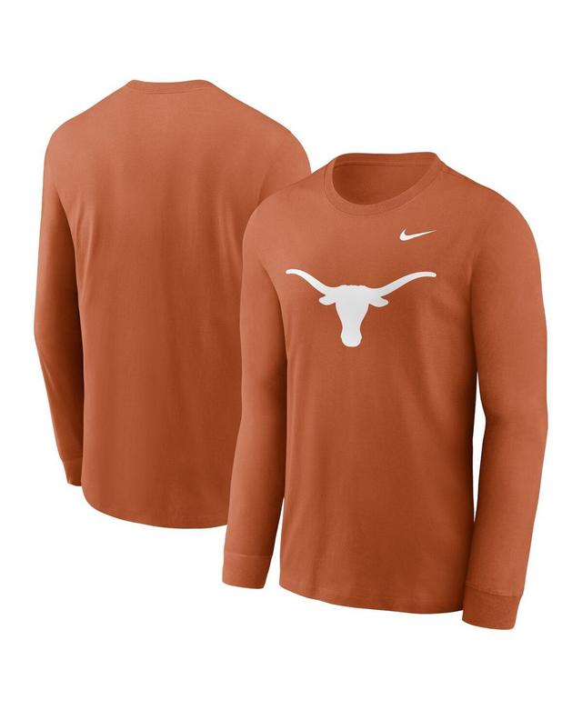 Nike Mens Texas Orange Texas Longhorns Primary Logo Long Sleeve T-Shirt Product Image