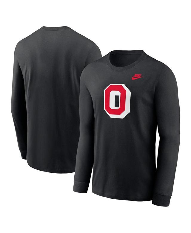 Ohio State Buckeyes Legacy Primary Logo Nike Men's College Long-Sleeve T-Shirt Product Image