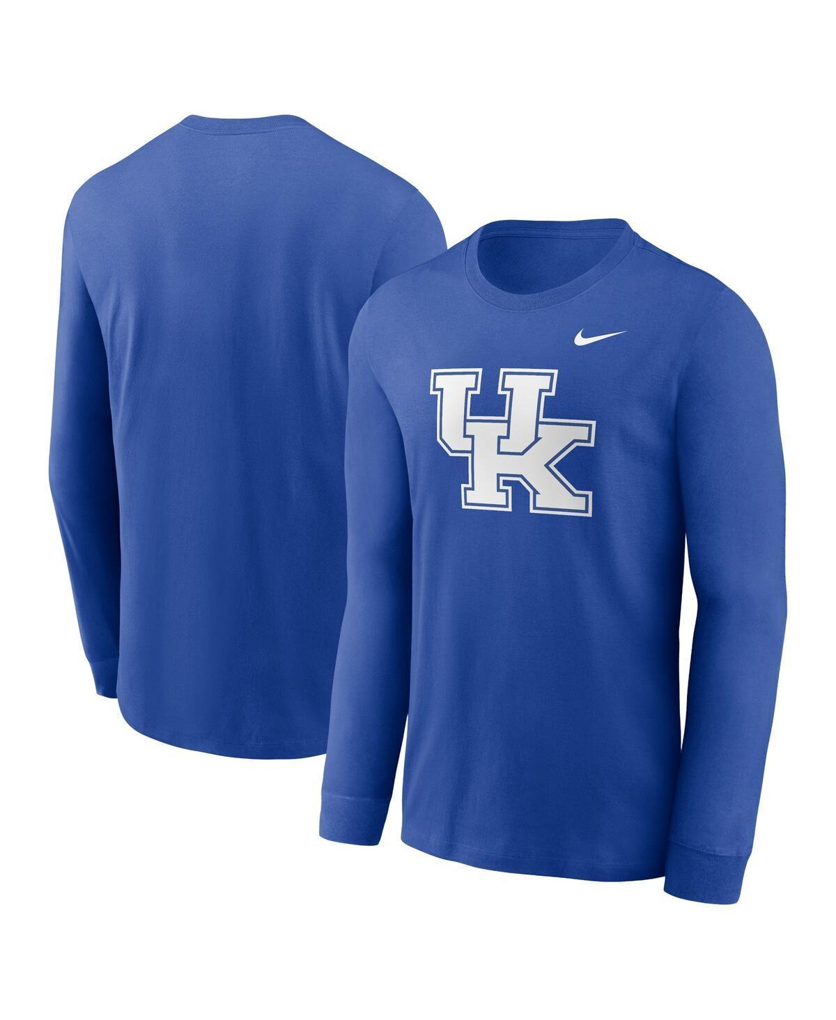 Nike Mens Royal Kentucky Wildcats Primary Logo Long Sleeve T-Shirt Product Image