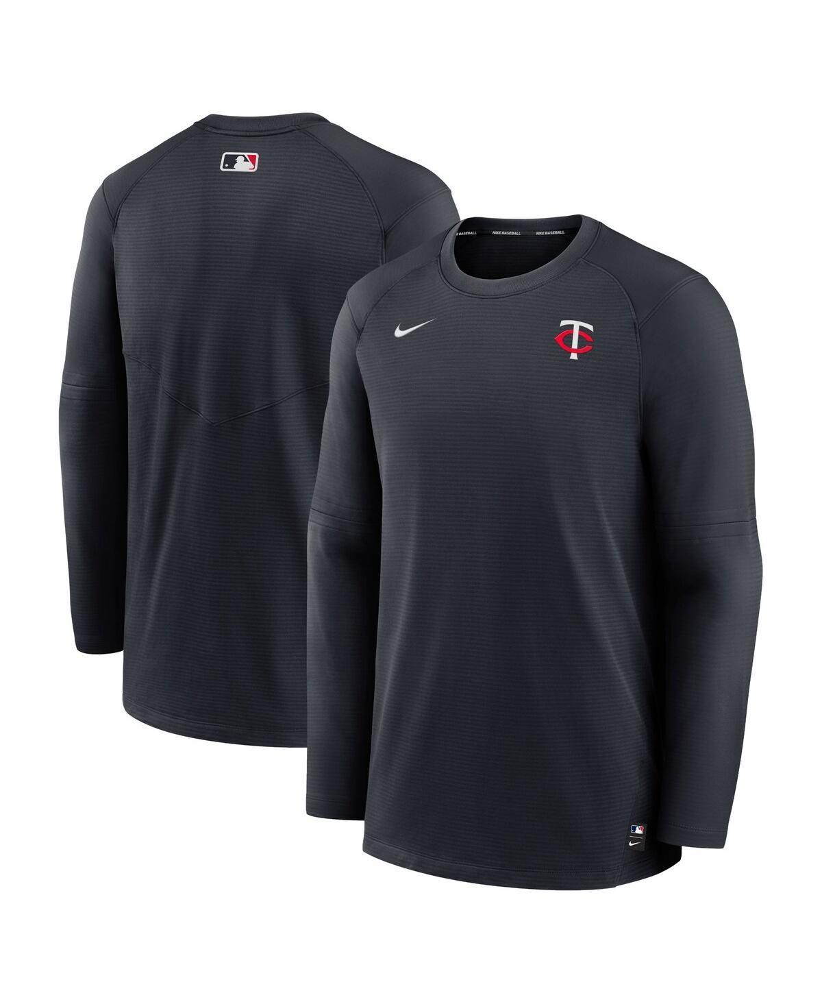 Mens Nike Minnesota Twins Navy Authentic Collection Logo Performance Long Sleeve T-shirt Product Image