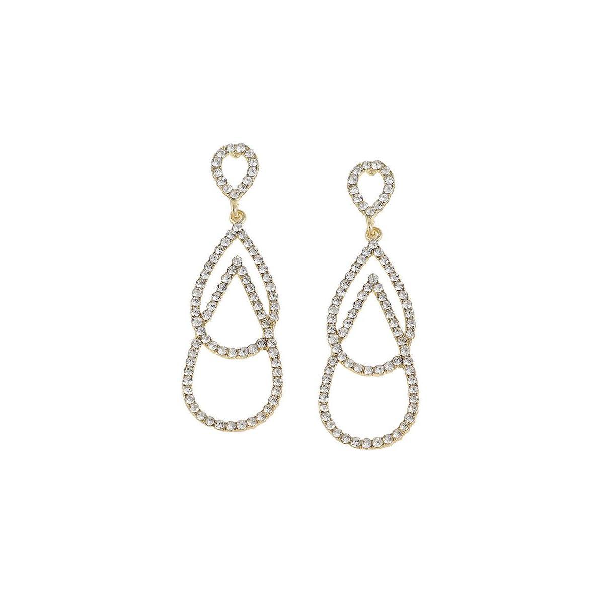 Sohi Womens Teardrop Drop Earrings Product Image