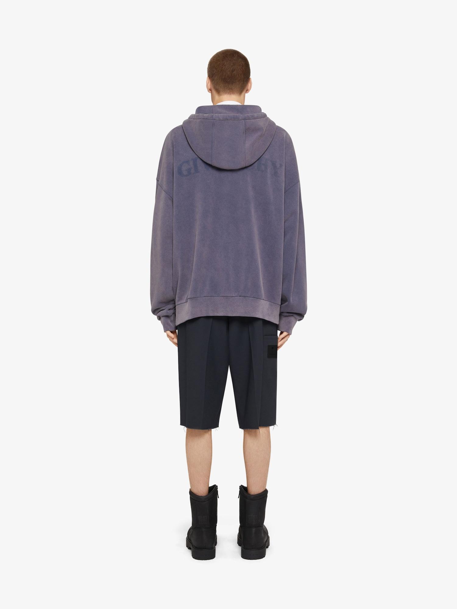 GIVENCHY Shadow oversized hoodie in fleece Product Image