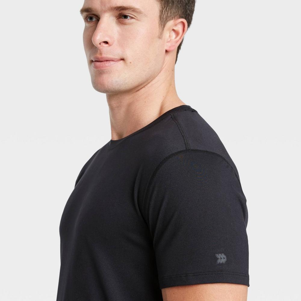 Mens Short Sleeve Performance T-Shirt - All In Motion Black XXL Product Image