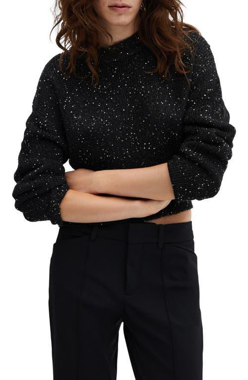 MANGO Sequin Rib Sweater Product Image