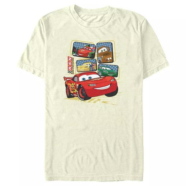 Disney / Pixars Cars Lightning McQueen Racing Group Mens Graphic Tee Product Image