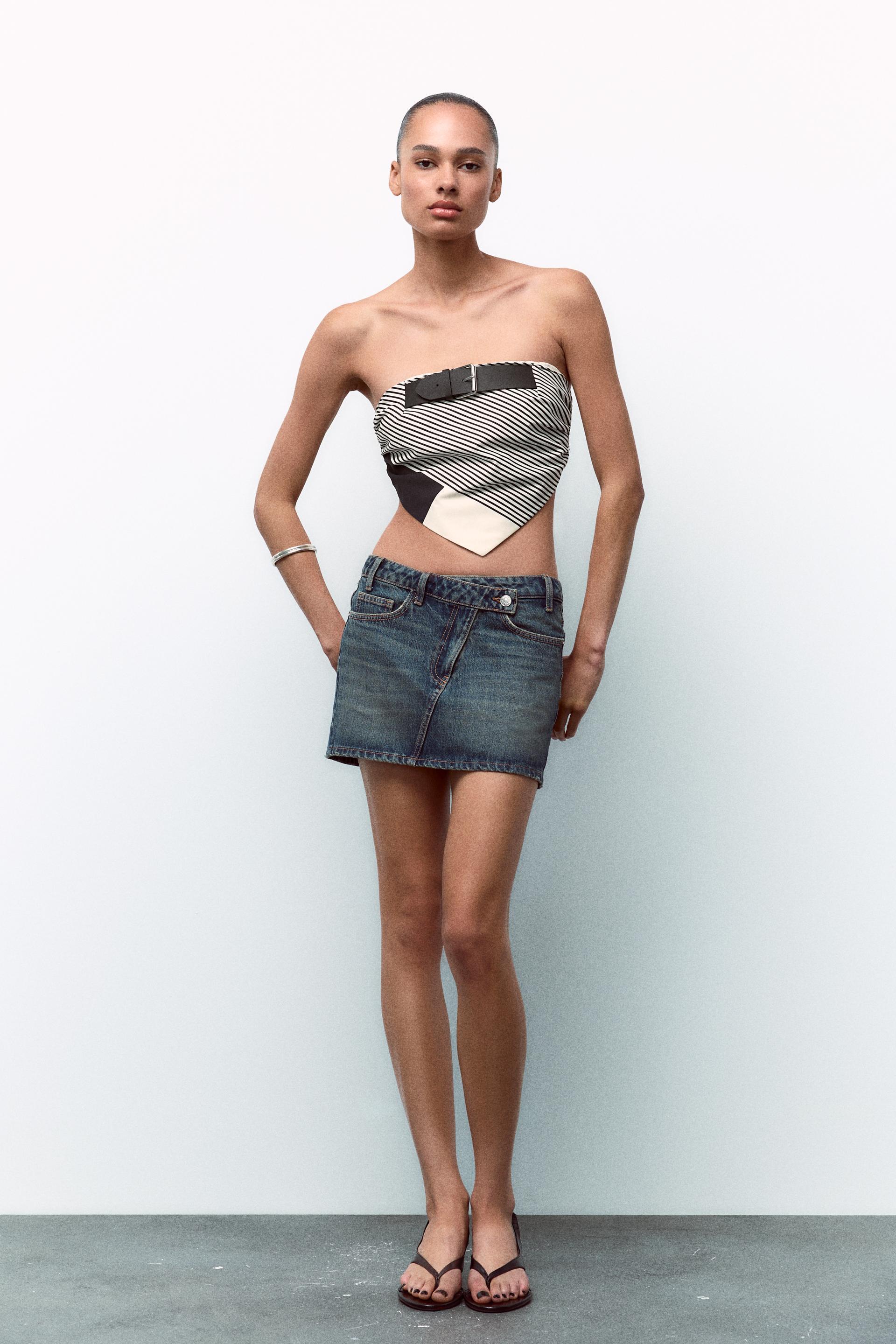 TRF DENIM MINI SKIRT Product Image