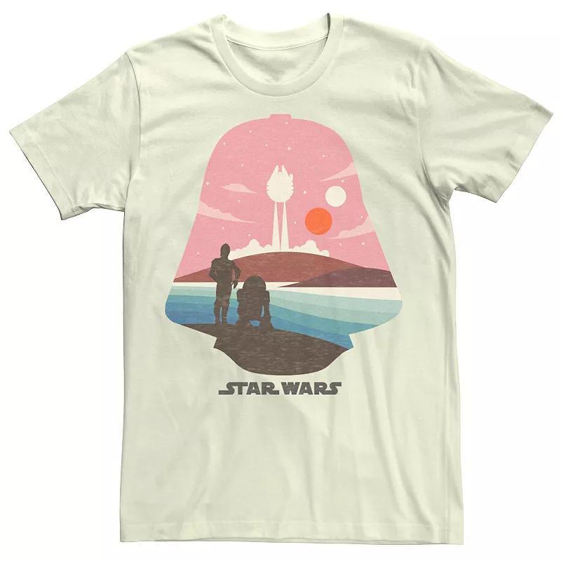 Mens Star Wars Droid Vader Head Silhouette Tee Product Image