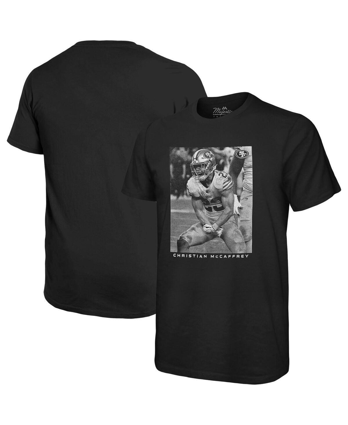 Mens Majestic Threads Christian McCaffrey Black San Francisco 49ers Oversized Player Image T-shirt Product Image