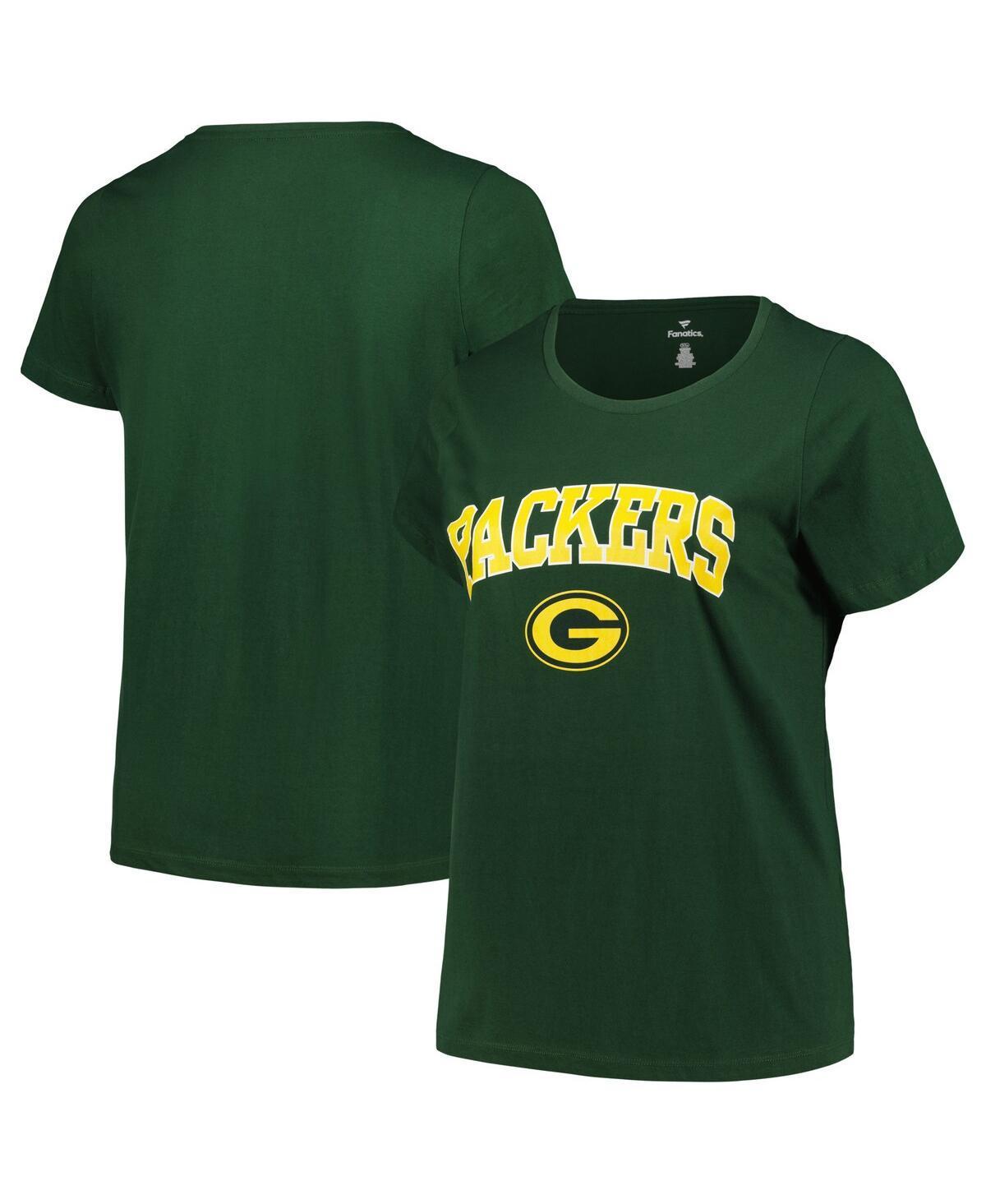 Womens Fanatics Branded Bay Packers Arch Over Logo Plus Size T-Shirt Product Image