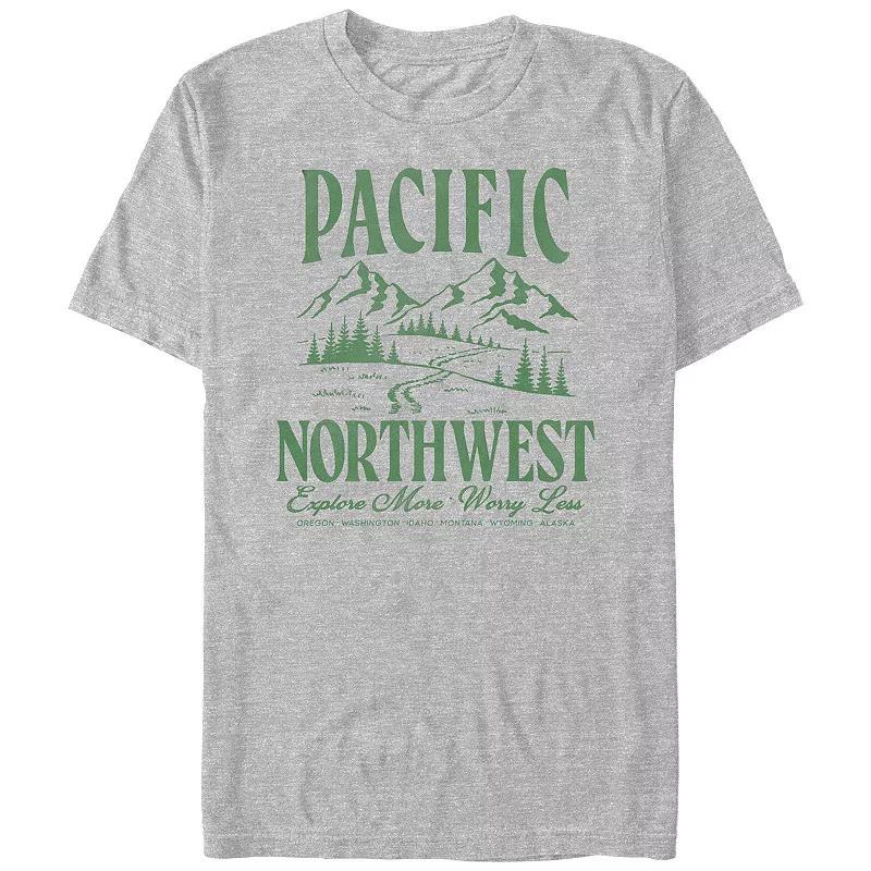 Big & Tall Pacific Northwest Graphic Tee, Mens Product Image