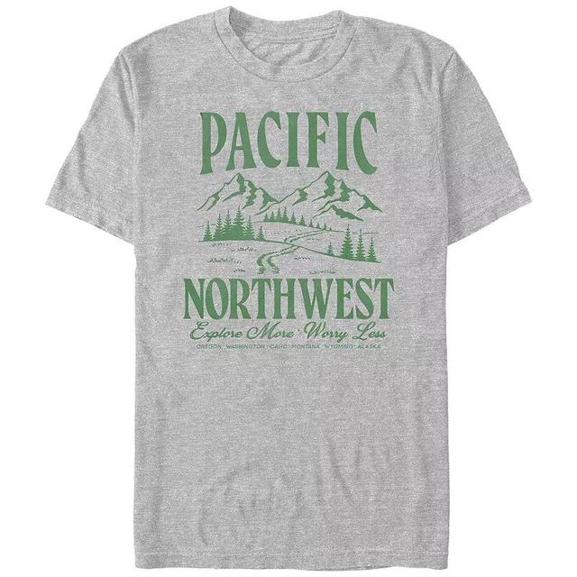 Big & Tall Pacific Northwest Graphic Tee, Mens Product Image