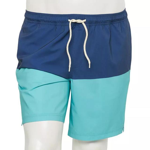 Big & Tall Trinity Coast 9-in. Colorblock Swim Trunks, Mens Product Image