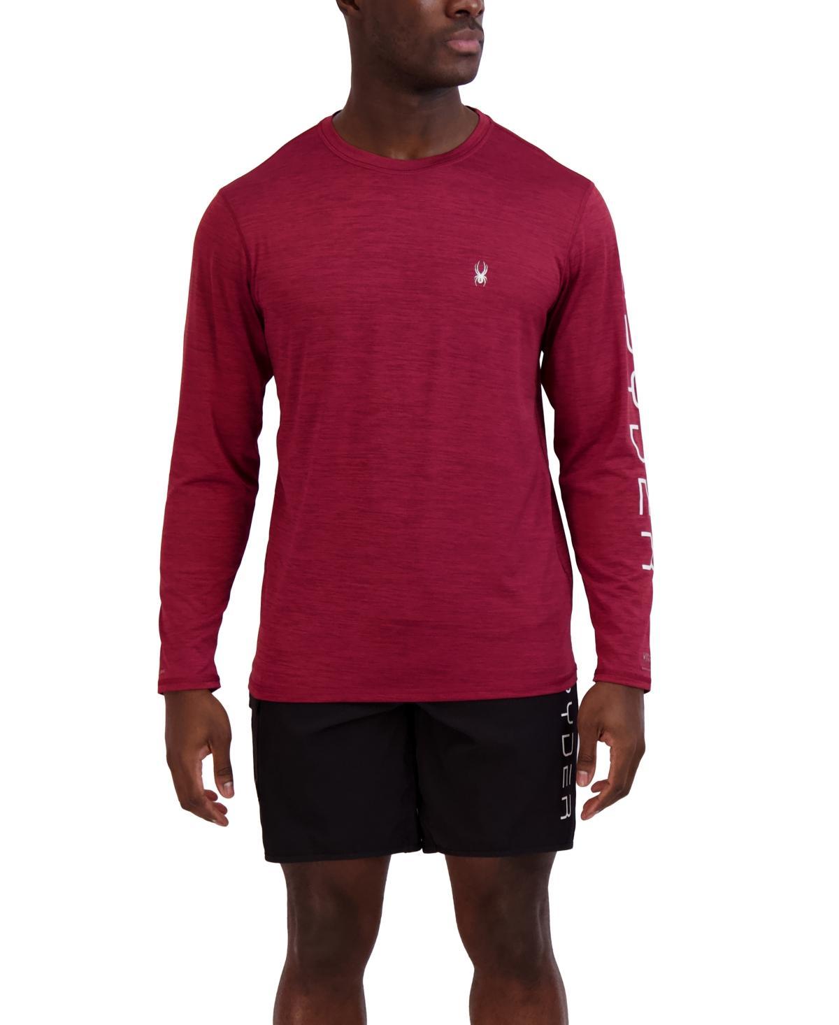 Spyder Mens Long-Sleeve Raglan Logo Swim T-Shirt Product Image