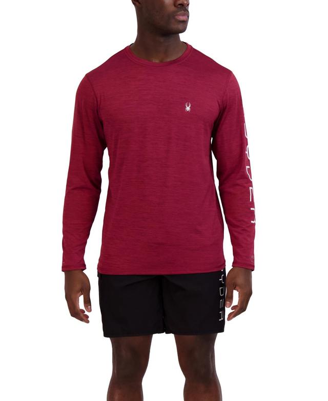 Spyder Mens Long-Sleeve Raglan Logo Swim T-Shirt Product Image