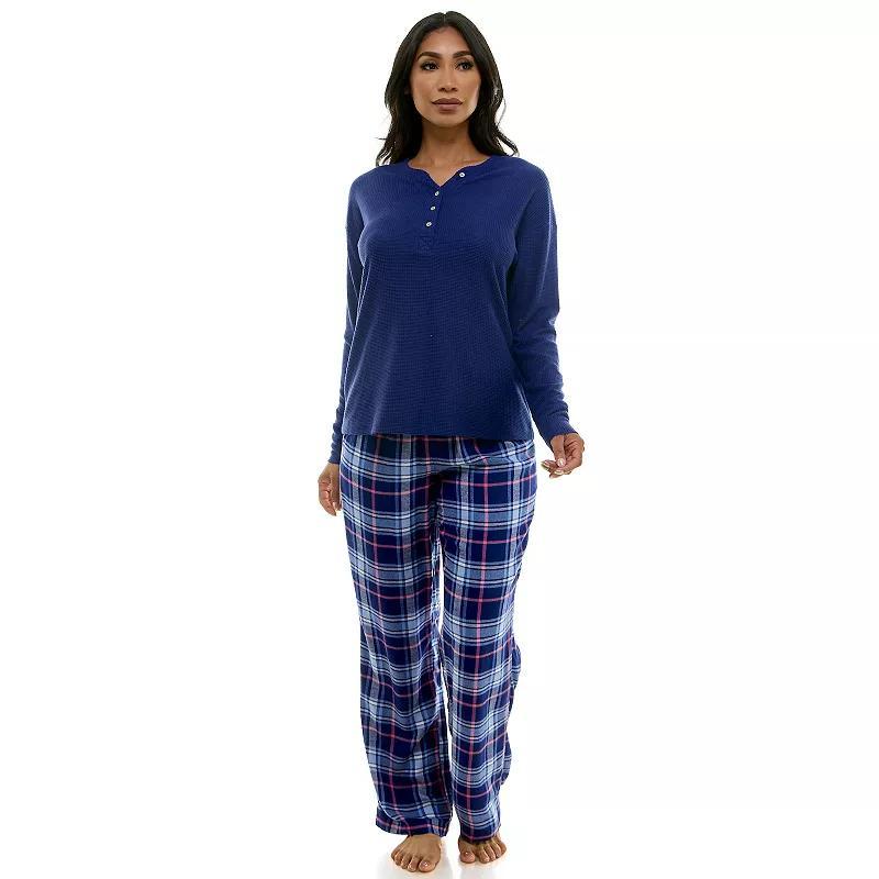 Womens Croft & Barrow 2-pc. Long Pajama Top & Pajama Bottom Sleep Set Product Image