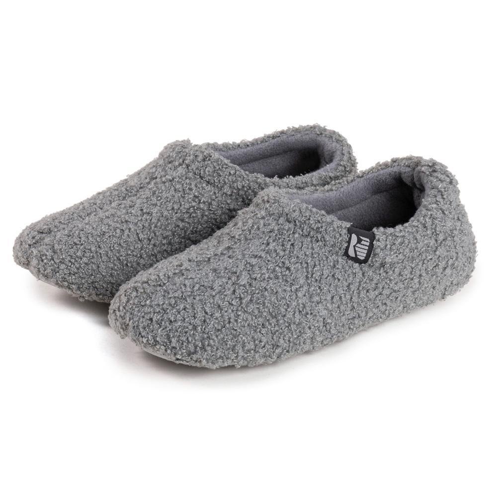 RockDove Women's Teddy Fleece Closed Back Slipper, Size 5-6 US Women, Dark Gray Product Image