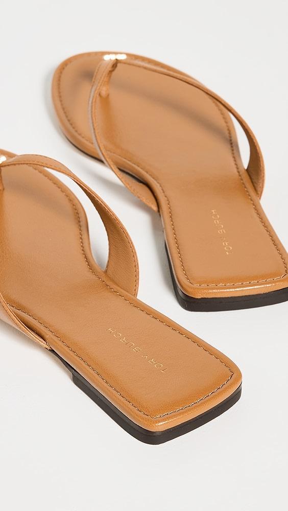 Tory Burch Leather Flip Flops | Shopbop Product Image