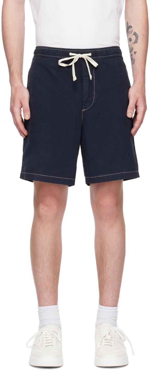 Navy Regular-fit Shorts In Dark Blue 404 Product Image