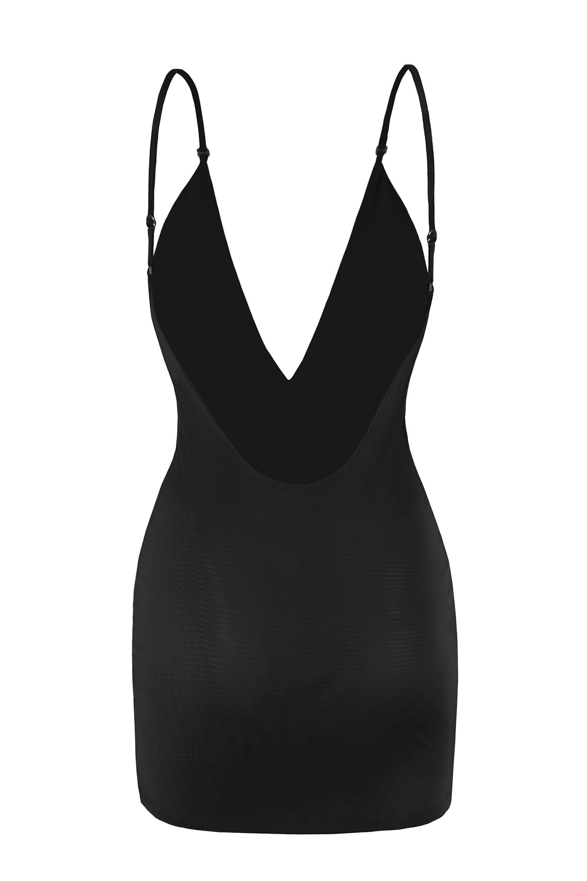 Intimates Soft Mesh Multiway Mini Dress in Black Product Image