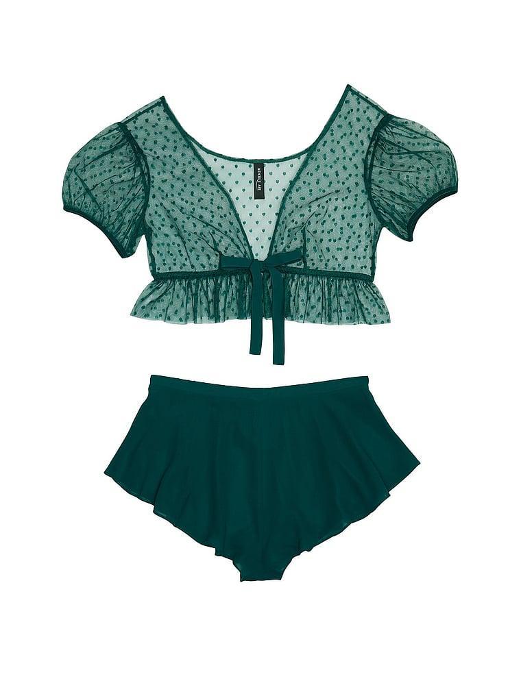 Lindy Crop Top And Shorts Cami Set Product Image