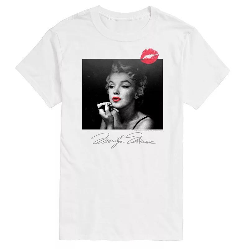 Big & Tall Marilyn Monroe Makeup Tee, Mens Product Image