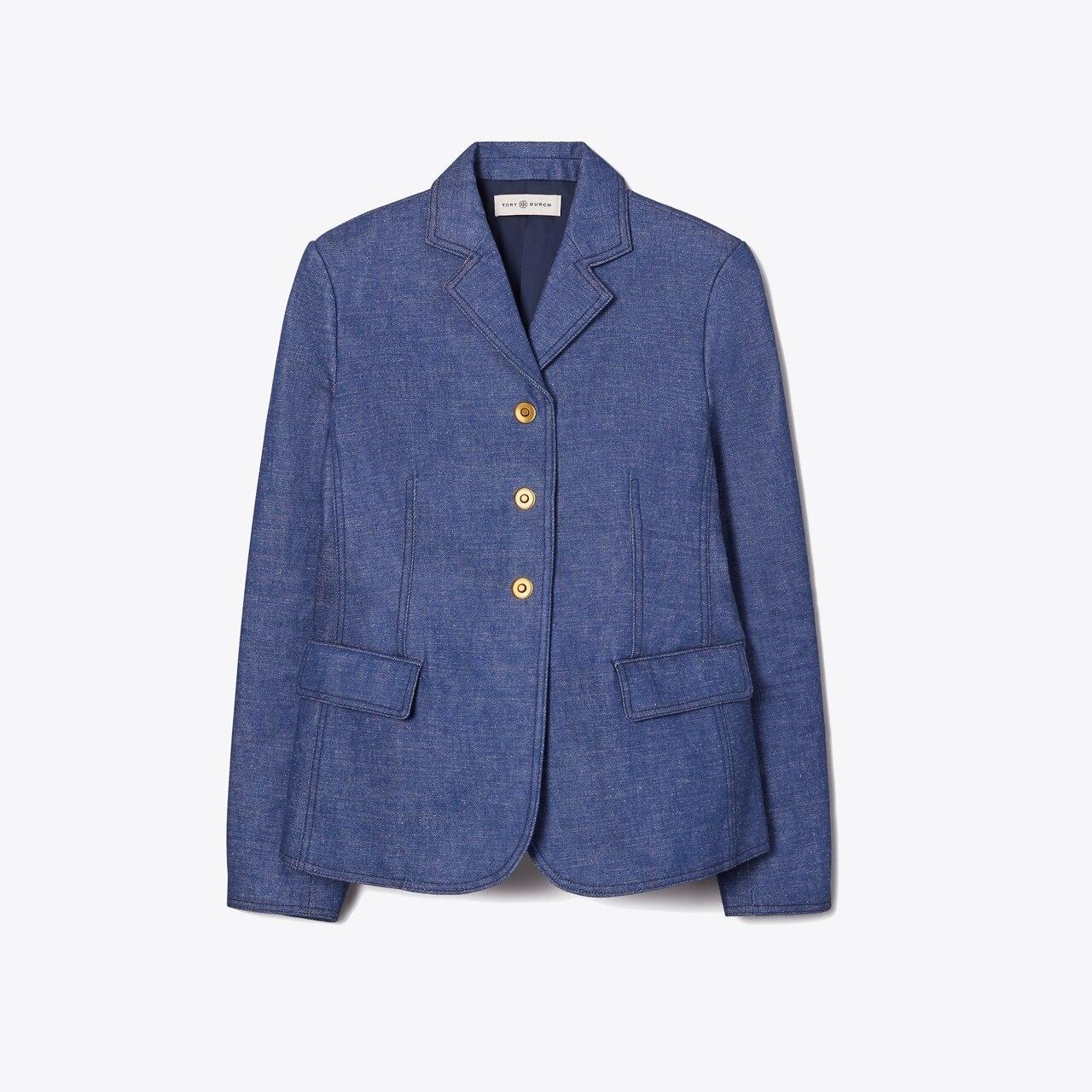 Raw Denim Blazer Product Image