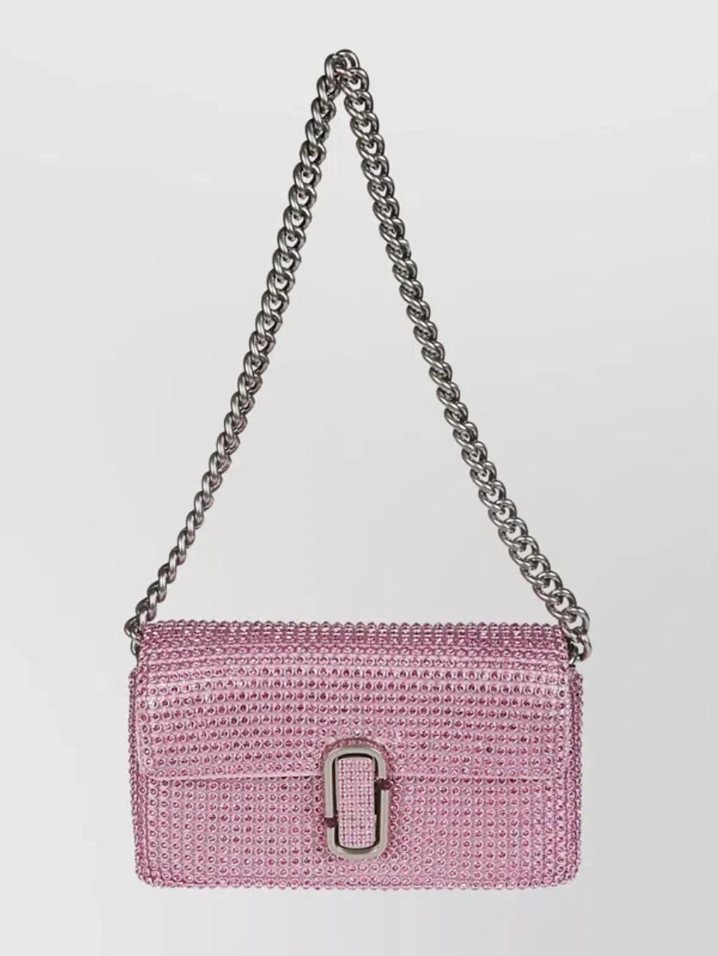 MARC JACOBS The Mini Shoulder Bag In Silver Product Image