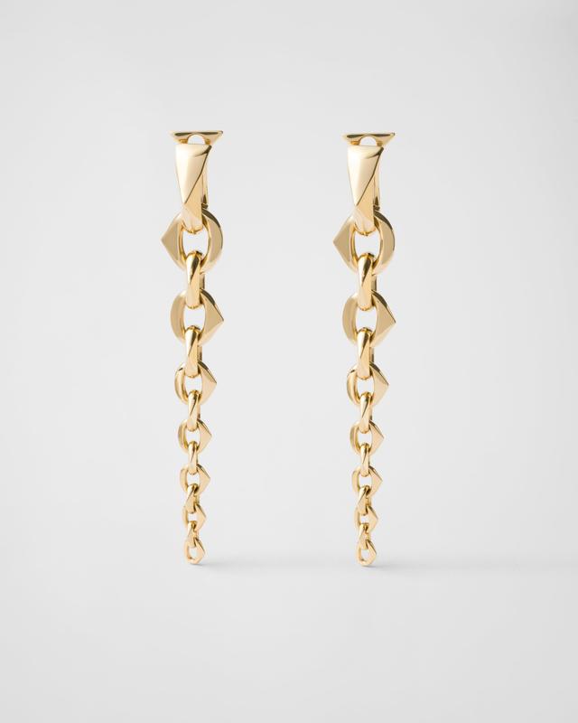 Eternal Gold pendant earrings - yellow gold Product Image