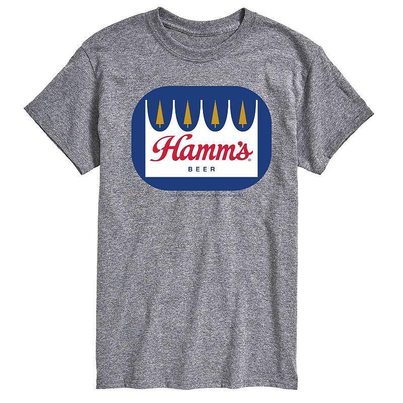 Mens Hamms Logo Graphic Tee Grey Gray Product Image