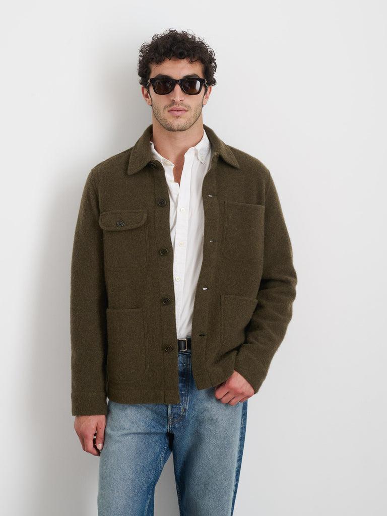 Work Jacket In Boiled Wool Product Image