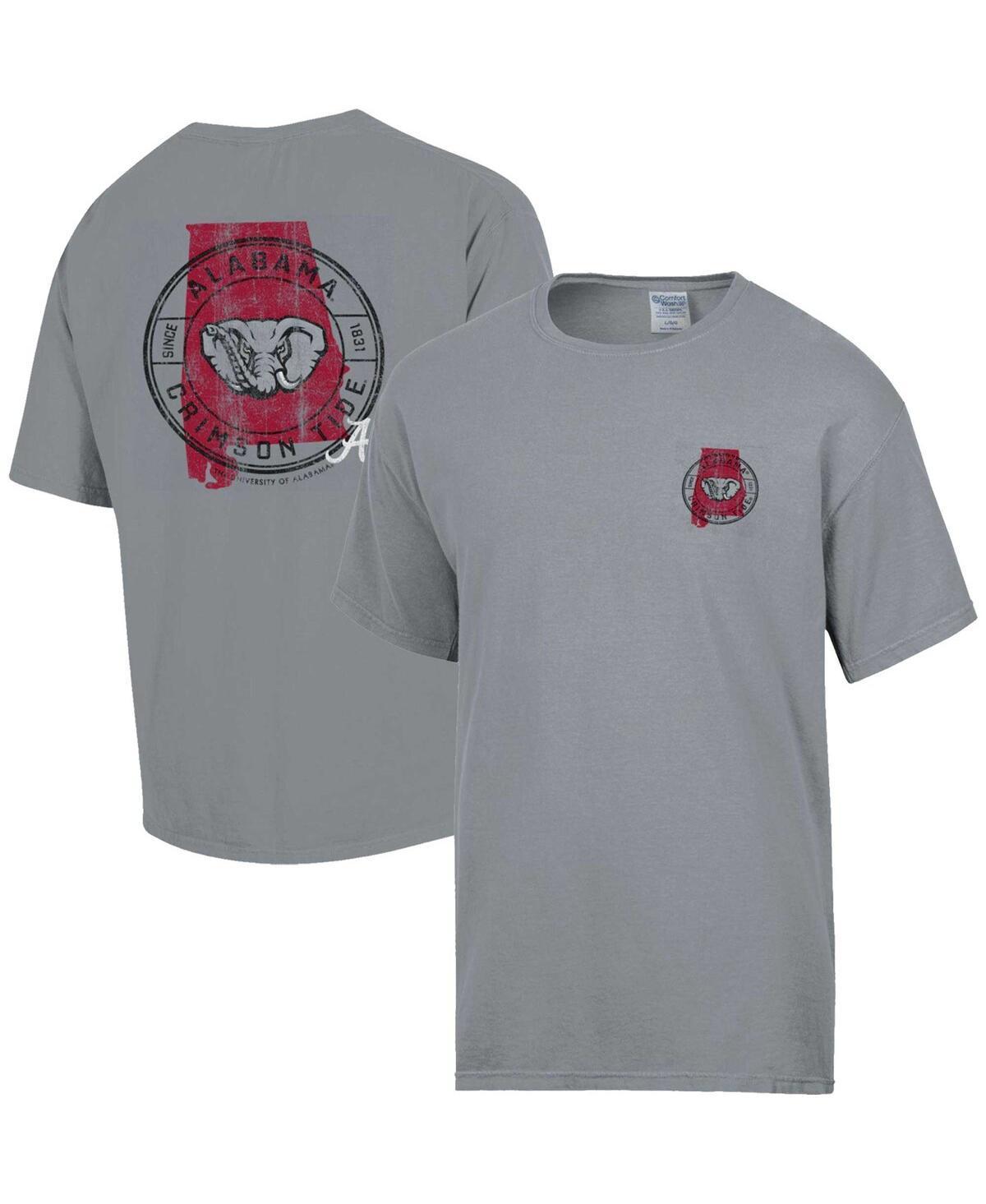 Mens Comfort Wash Graphite Alabama Crimson Tide STATEment T-Shirt Product Image