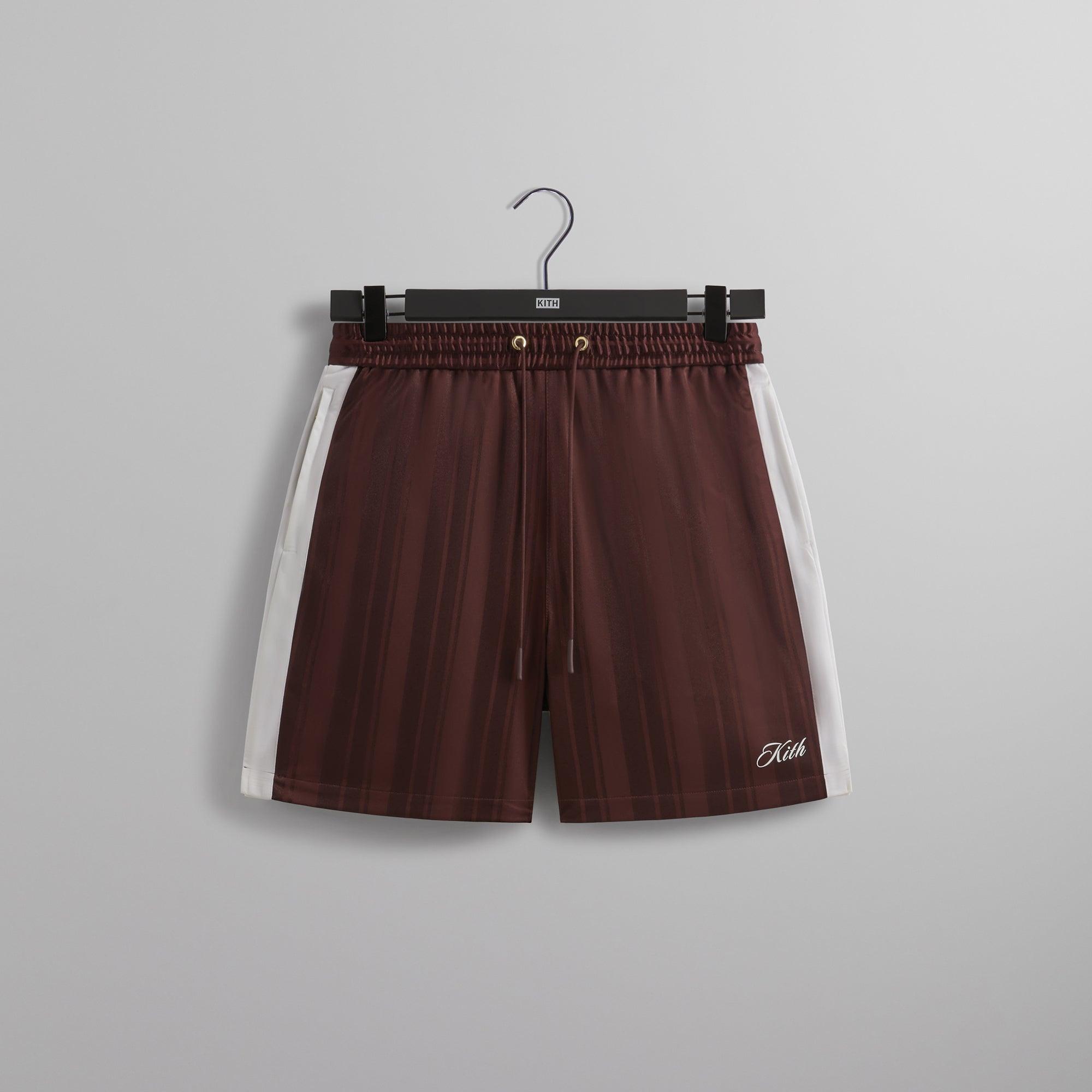 Kith Pinstripe Tricot Active Short - Magma Male Product Image