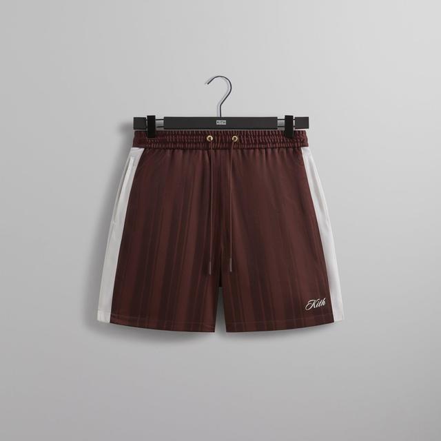 Kith Pinstripe Tricot Active Short - Magma Male Product Image